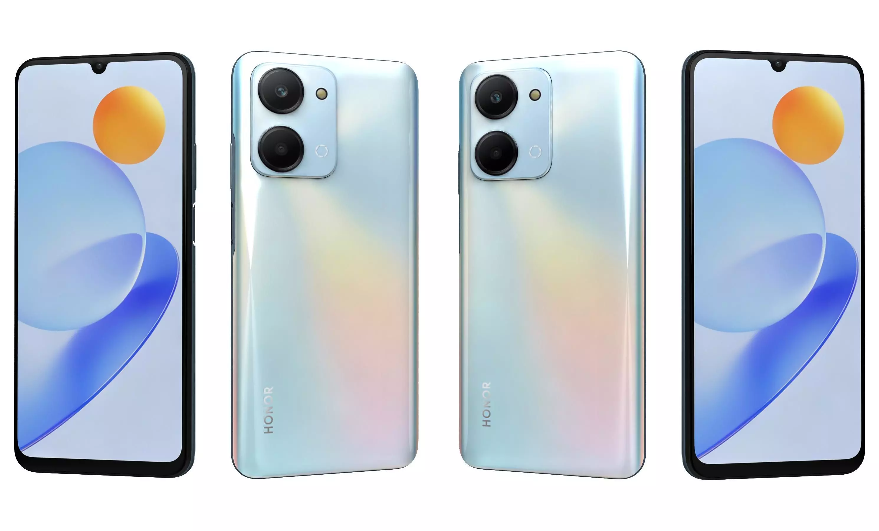 Honor Play7T White High Poly 3D model_25