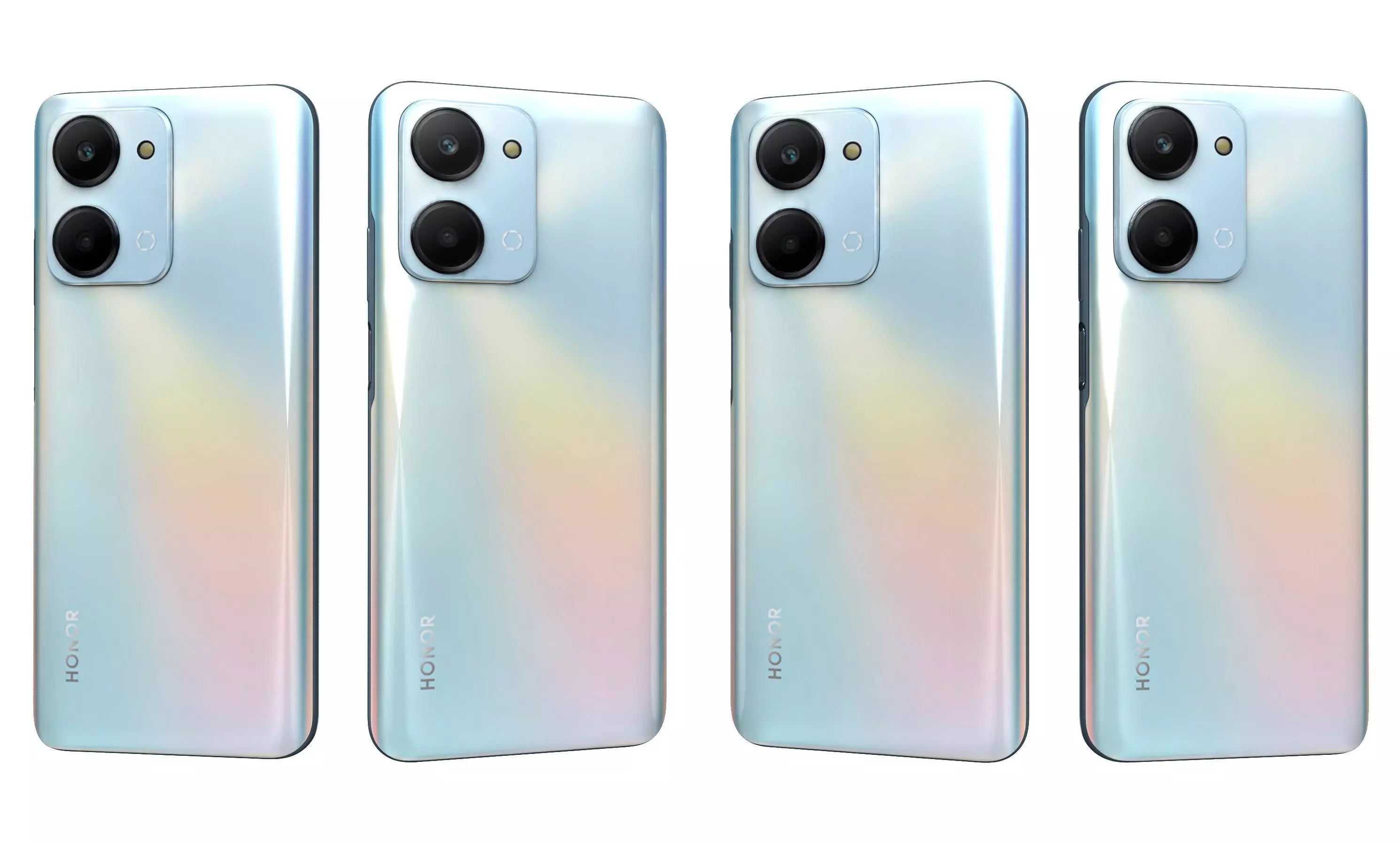 Honor Play7T White High Poly 3D model_26