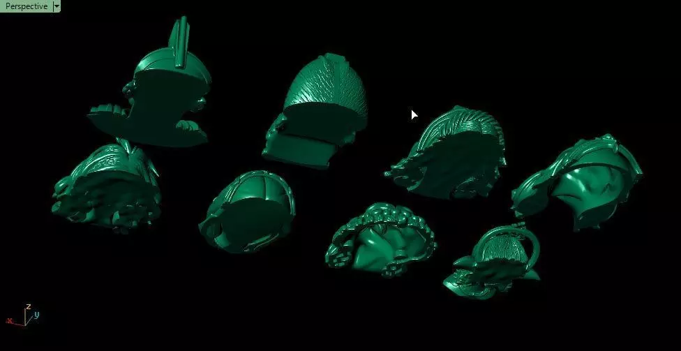 Faces 2 3D print model_4