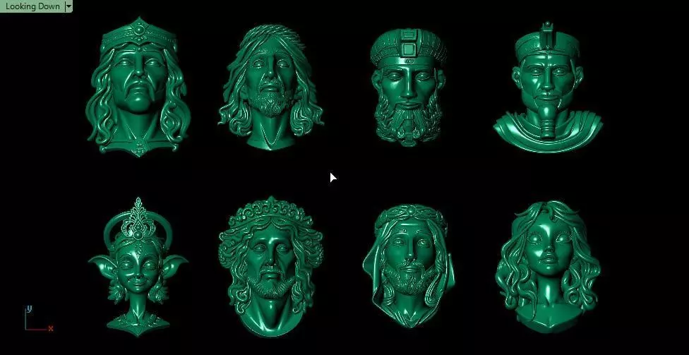 Faces 2 3D print model_5