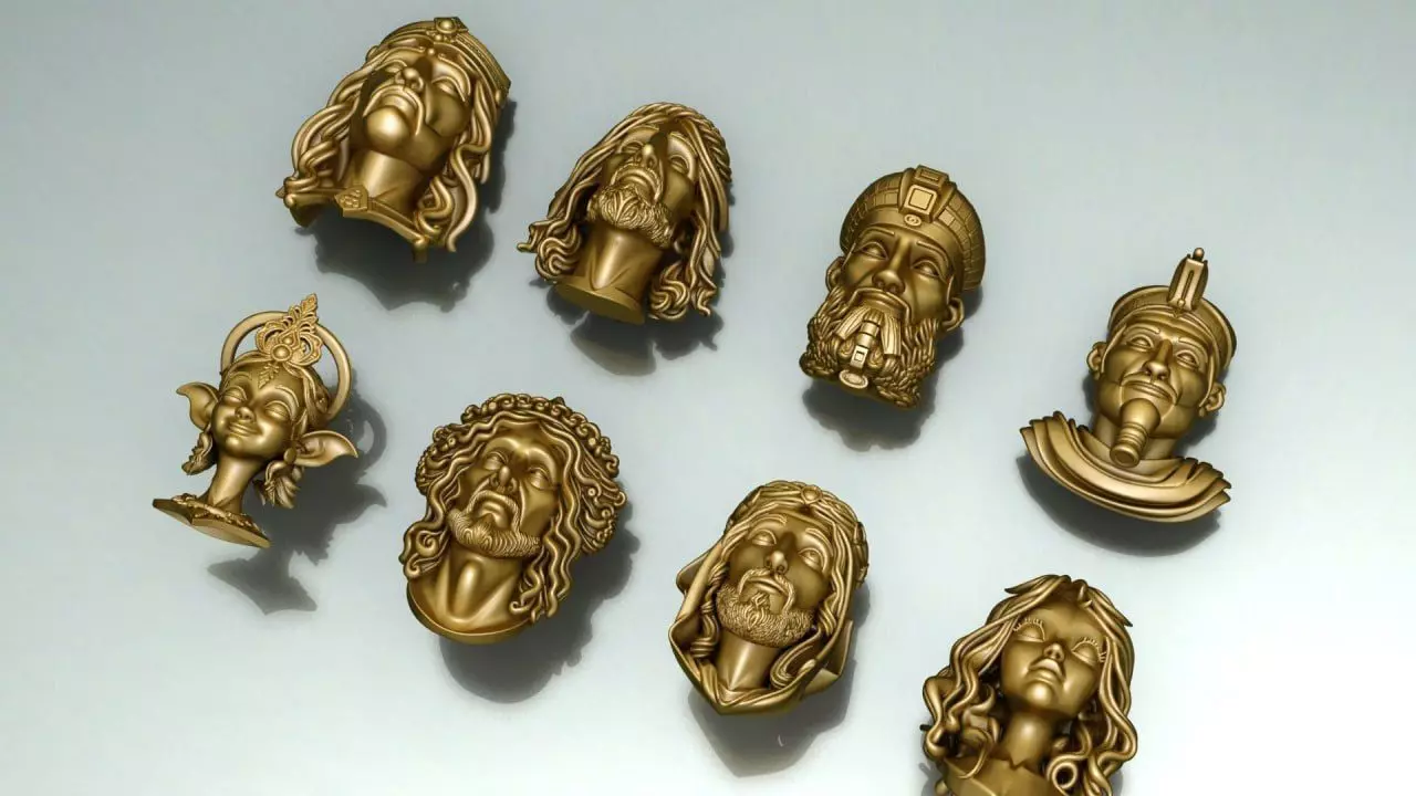 Faces 2 3D print model_1