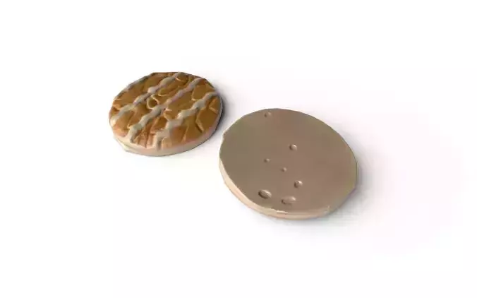 Cookie M03a Low-poly 3D model 4