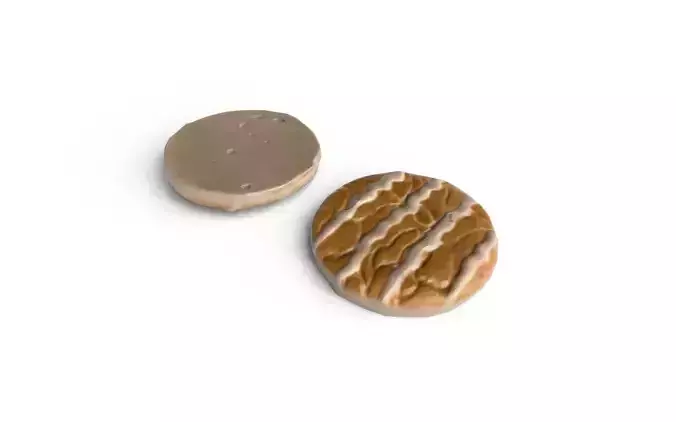 Cookie M03a Low-poly 3D model 6