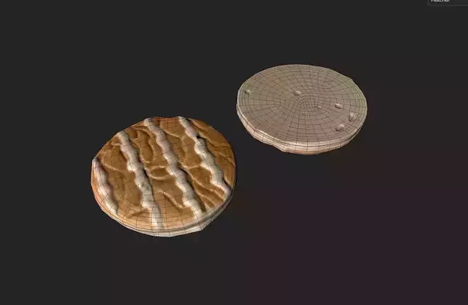 Cookie M03a Low-poly 3D model 2