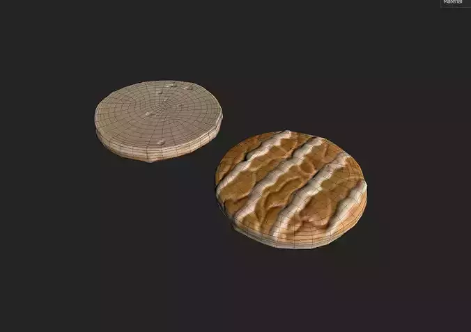 Cookie M03a Low-poly 3D model 7