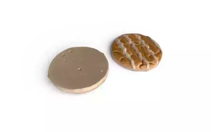 Cookie M03a Low-poly 3D model 5