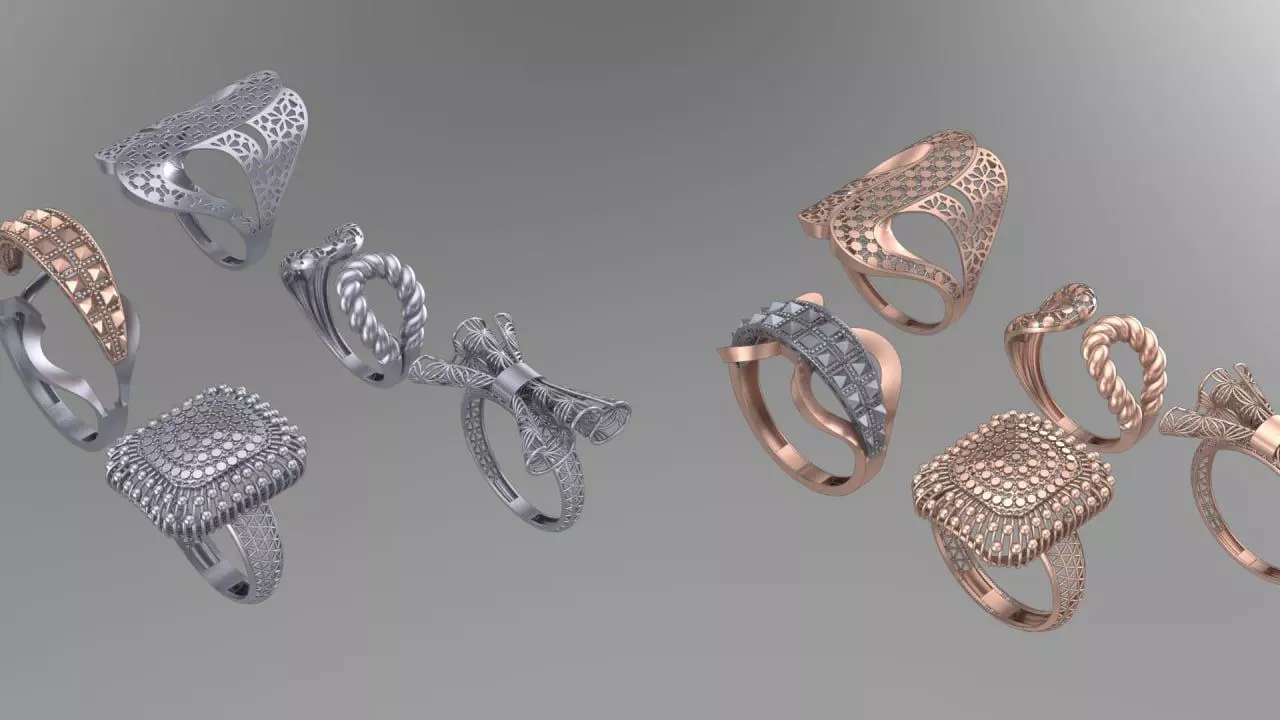 5 different fusion cut 3D print model_0