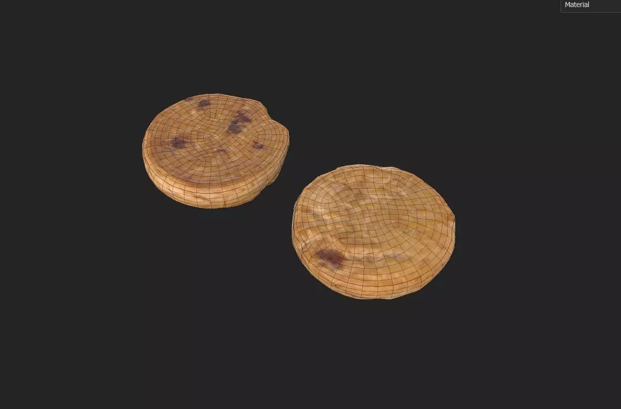 Cookie M07a Low-poly 3D model_6