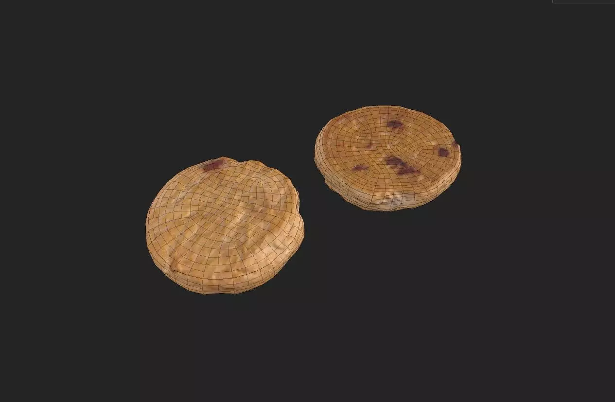 Cookie M07a Low-poly 3D model_1