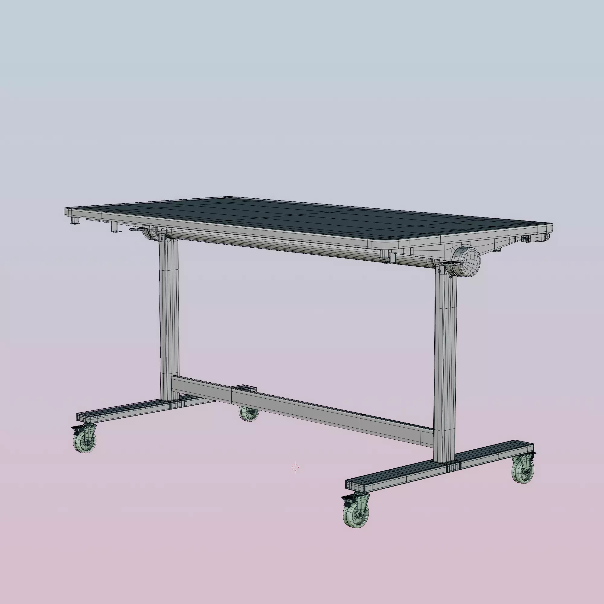 IKEA MITTZON desk table 3D model_6