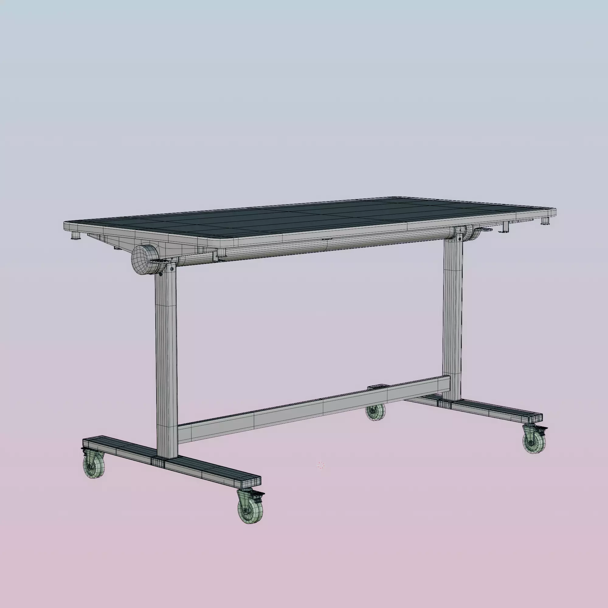 IKEA MITTZON desk table 3D model_7