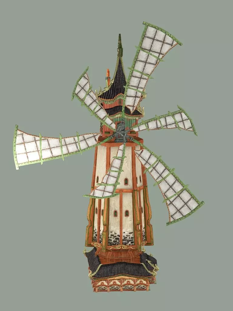 Japan Asian Medieval Hut E House 3D Model Low-poly 3D model_18