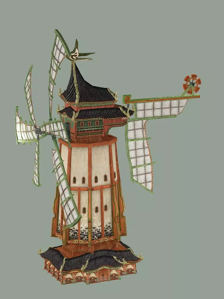 Japan Asian Medieval Hut E House 3D Model Low-poly 3D model_17