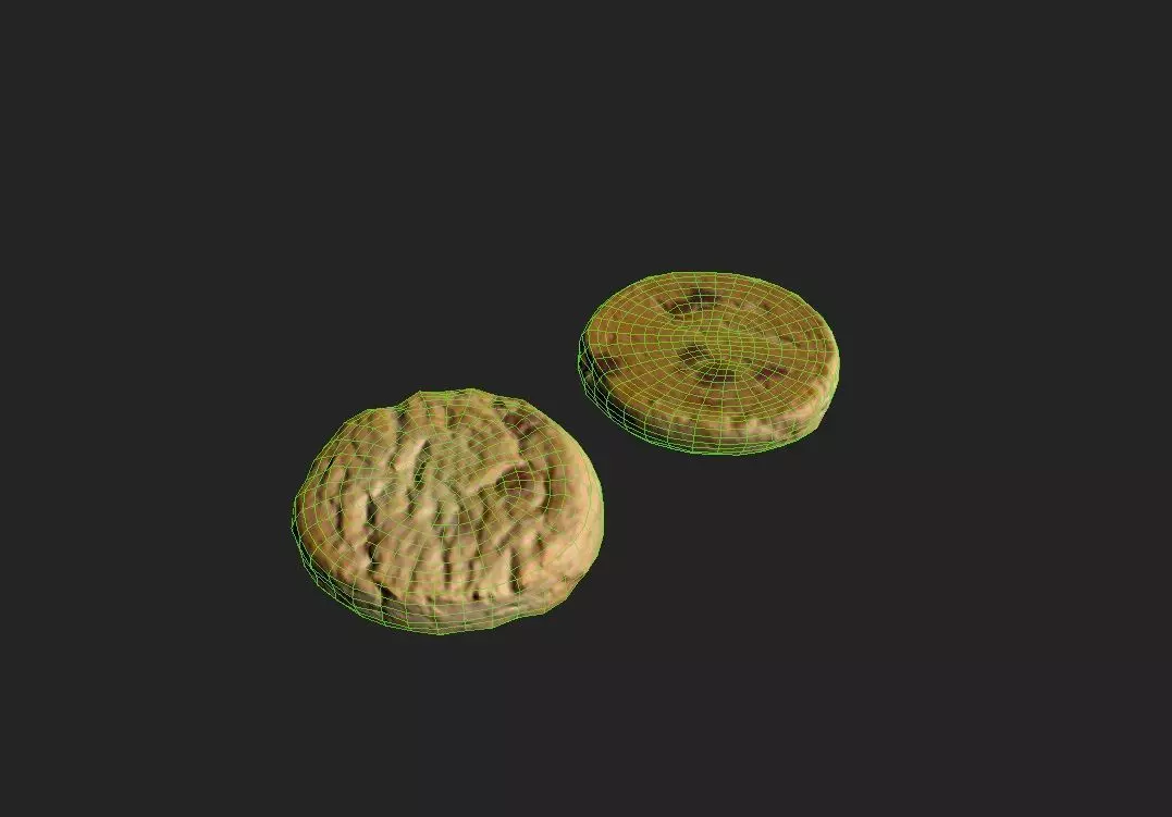 Cookie M08a Low-poly 3D model_1