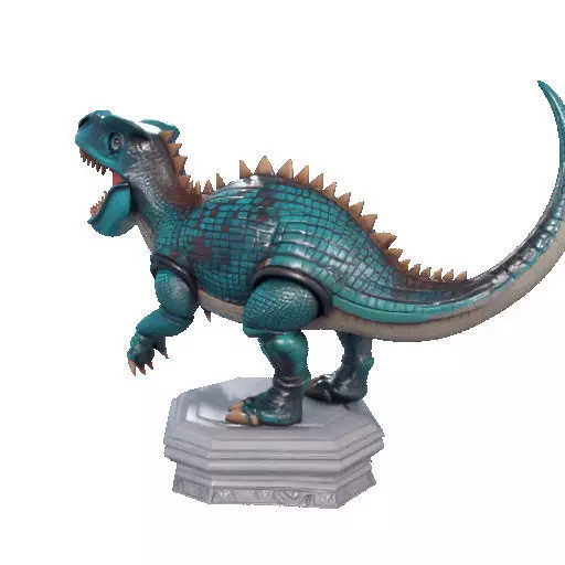 2733  Gothic   Roaring Ankylosaurus Dinosaur   3D Model 3D print model_34