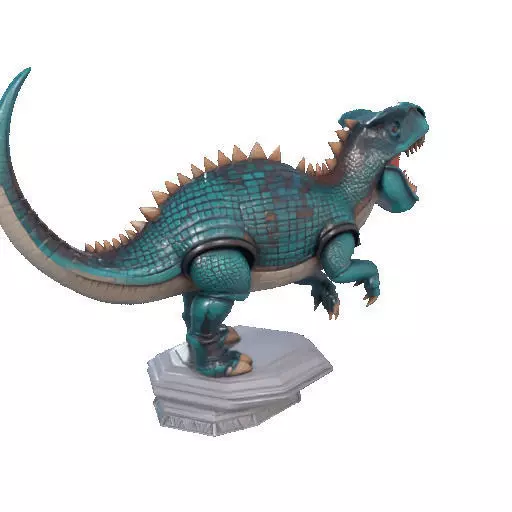 2733  Gothic   Roaring Ankylosaurus Dinosaur   3D Model 3D print model_24