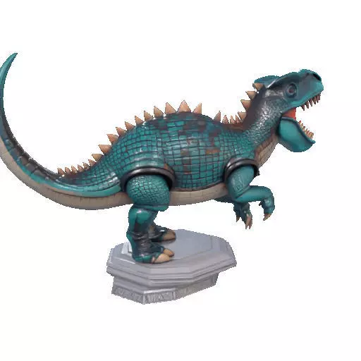 2733  Gothic   Roaring Ankylosaurus Dinosaur   3D Model 3D print model_23