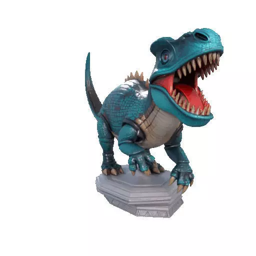 2733  Gothic   Roaring Ankylosaurus Dinosaur   3D Model 3D print model_16