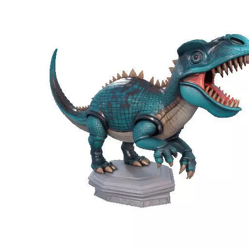 2733  Gothic   Roaring Ankylosaurus Dinosaur   3D Model 3D print model_18