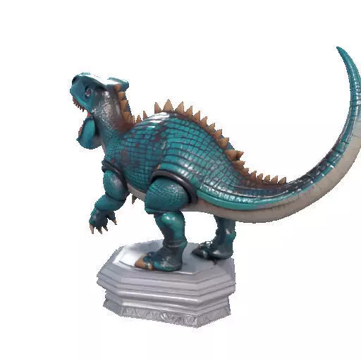 2733  Gothic   Roaring Ankylosaurus Dinosaur   3D Model 3D print model_33