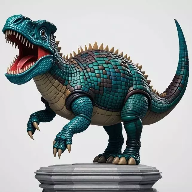 2733  Gothic   Roaring Ankylosaurus Dinosaur   3D Model 3D print model_1