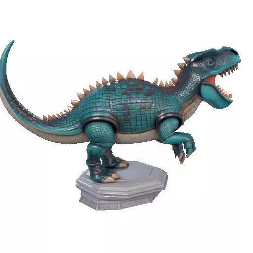 2733  Gothic   Roaring Ankylosaurus Dinosaur   3D Model 3D print model_22