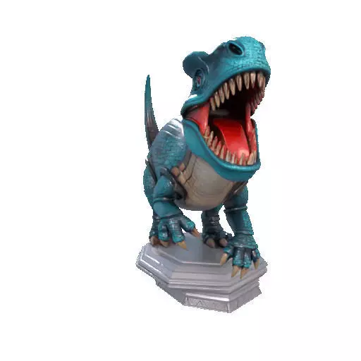 2733  Gothic   Roaring Ankylosaurus Dinosaur   3D Model 3D print model_15