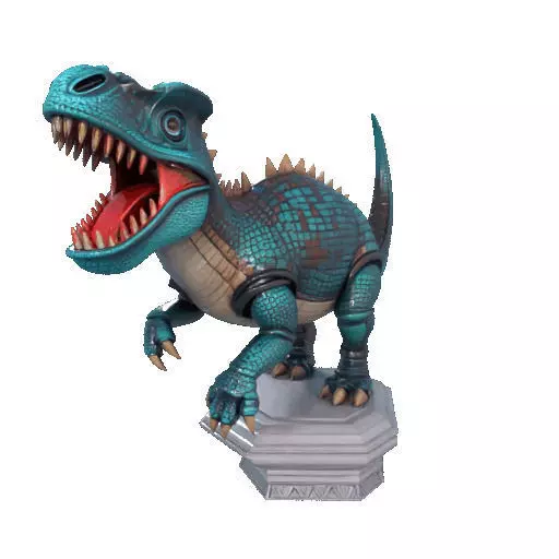 2733  Gothic   Roaring Ankylosaurus Dinosaur   3D Model 3D print model_11