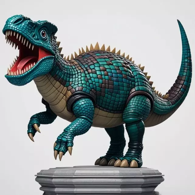 2733  Gothic   Roaring Ankylosaurus Dinosaur   3D Model 3D print model_9