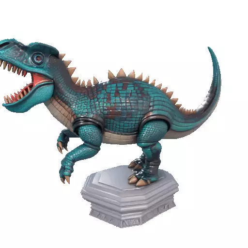 2733  Gothic   Roaring Ankylosaurus Dinosaur   3D Model 3D print model_38