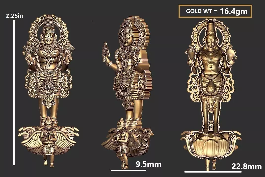 lord balaji muti 3D print model_0