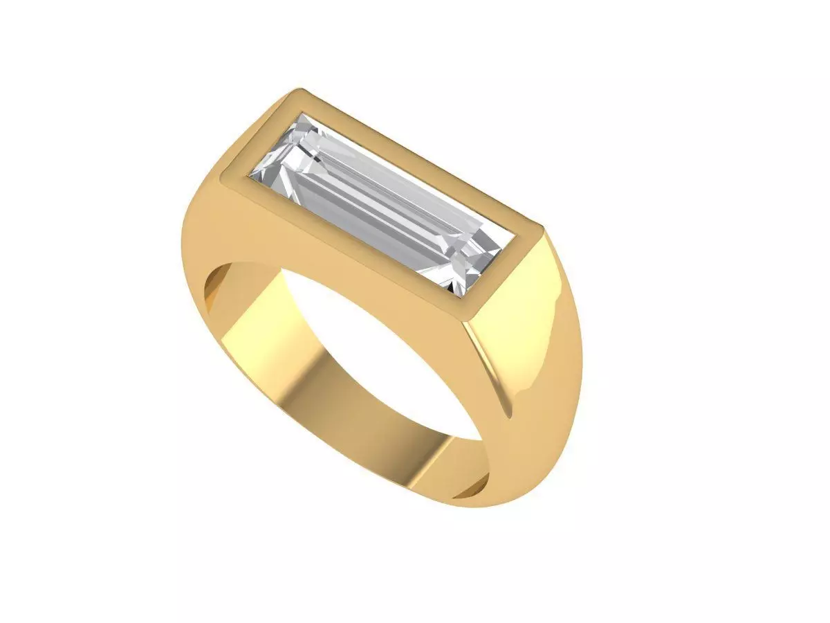 Gents Ring 3D print model_3