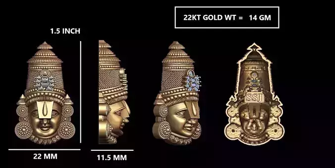 BALAJI FACE MURTI 3D print model