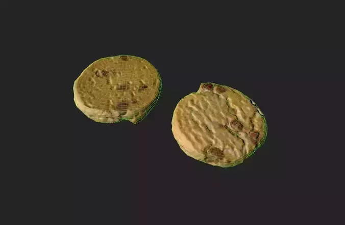 Cookie M09a Low-poly 3D model 7