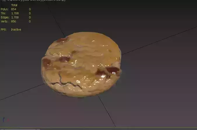 Cookie M09a Low-poly 3D model 3