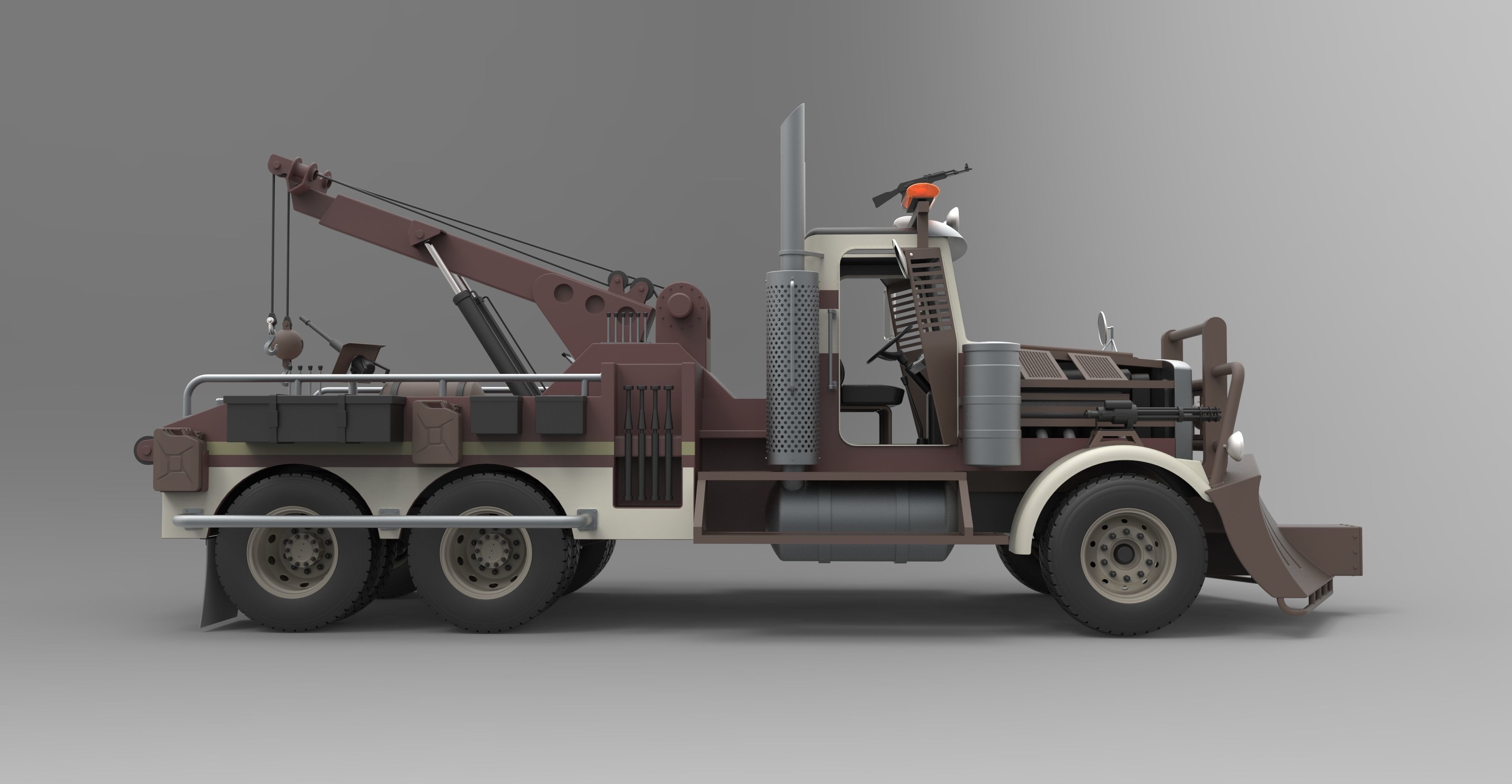 Towtruck from Terminator salvation 3D model_8