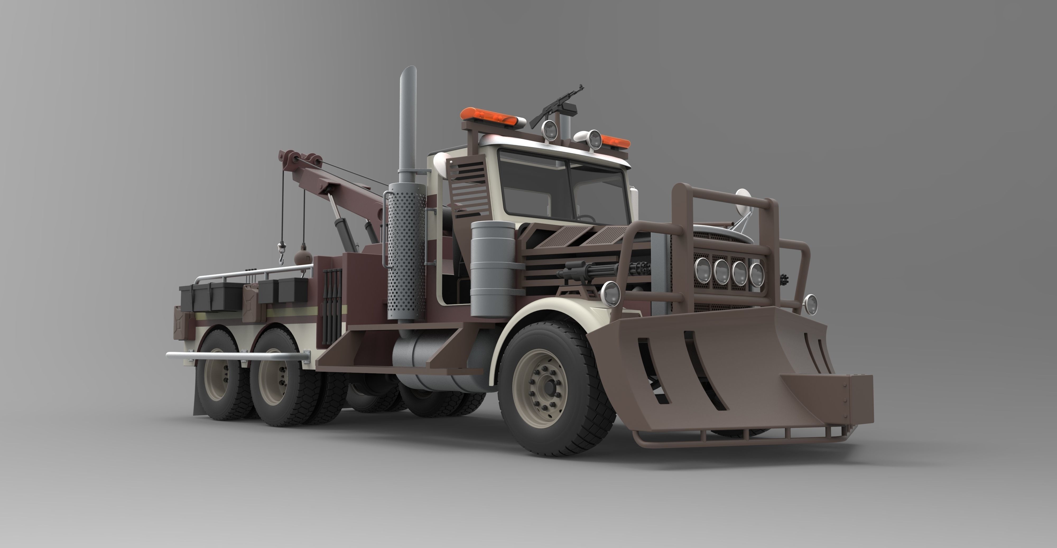 Towtruck from Terminator salvation 3D model_7