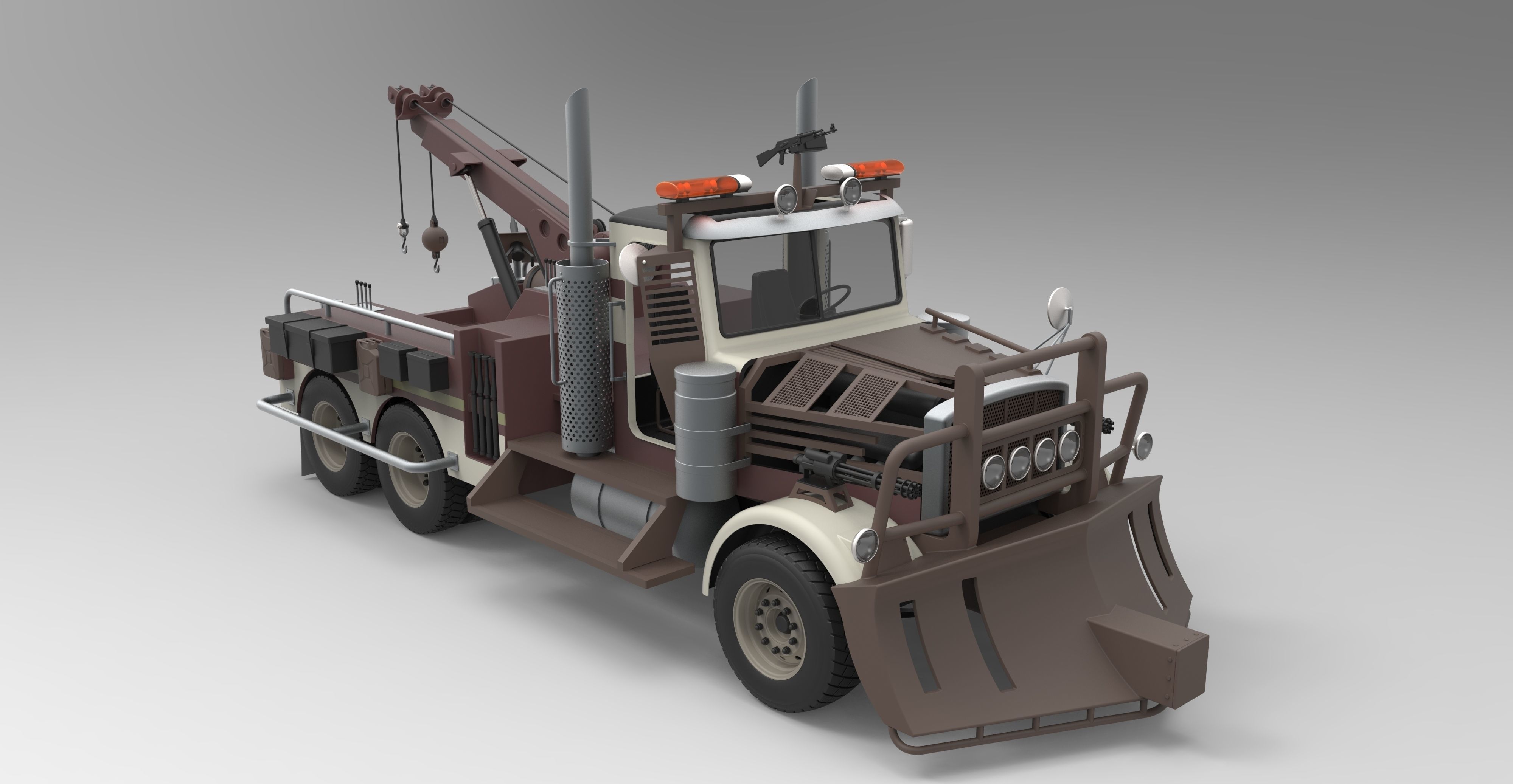 Towtruck from Terminator salvation 3D model_6