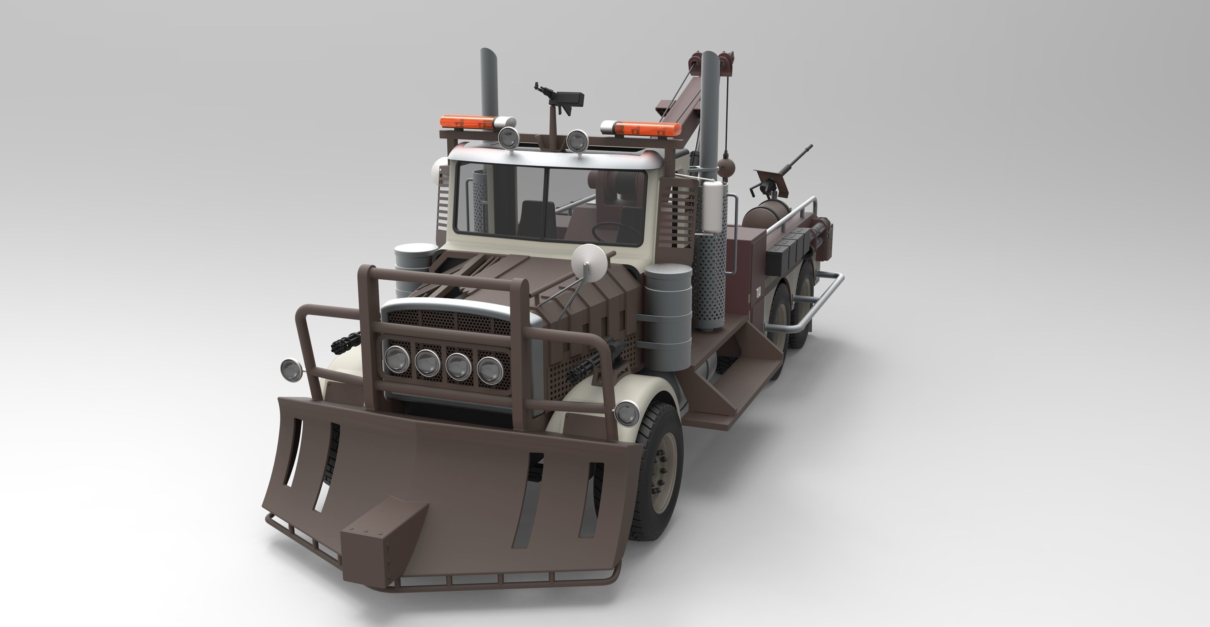 Towtruck from Terminator salvation 3D model_2