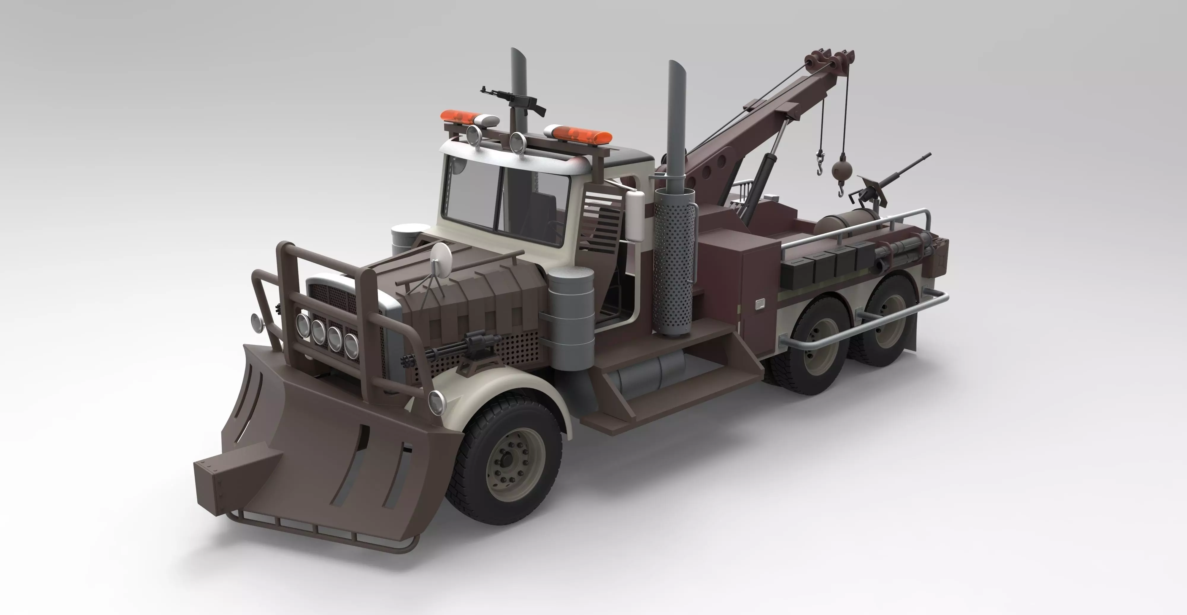 Towtruck from Terminator salvation 3D model_0