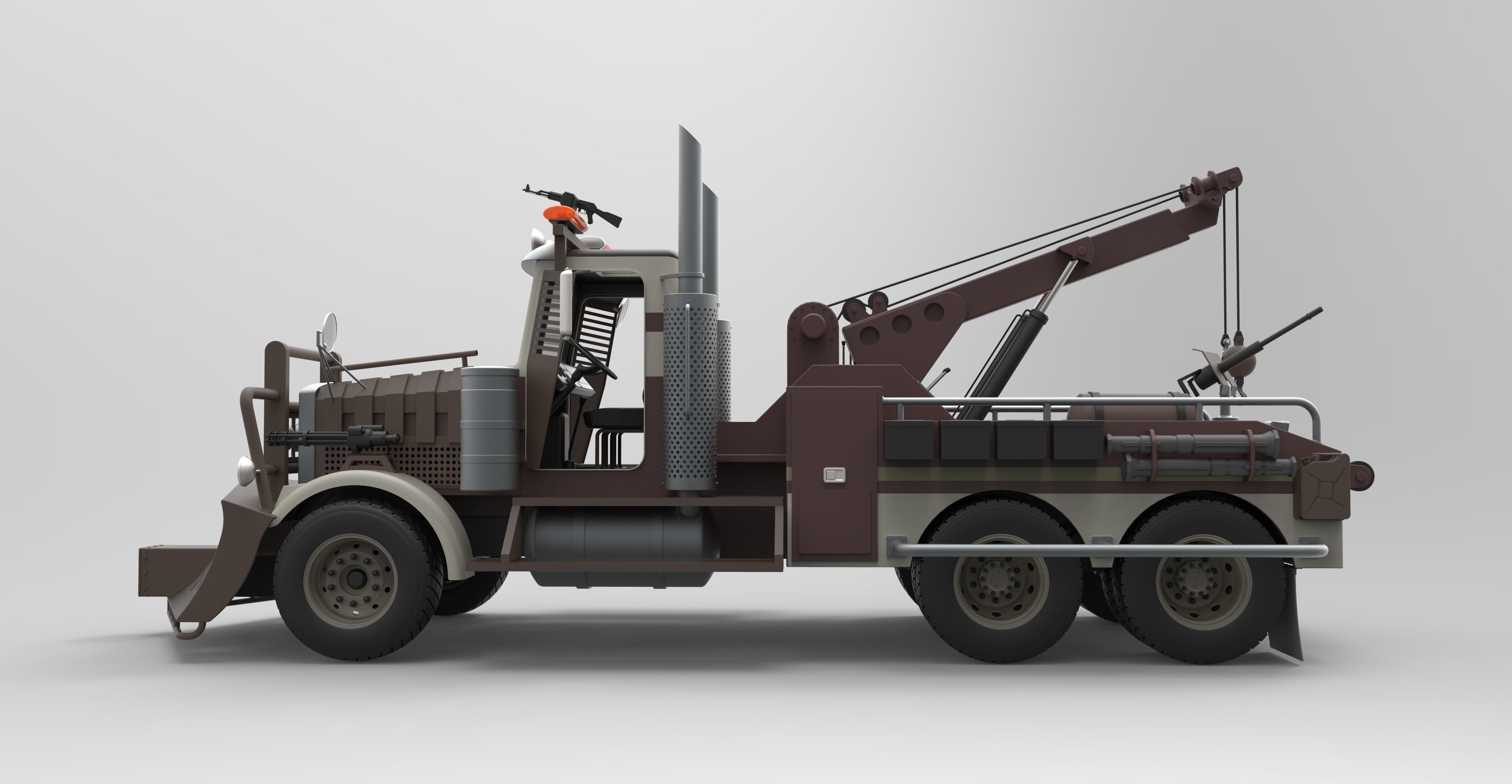 Towtruck from Terminator salvation 3D model_11