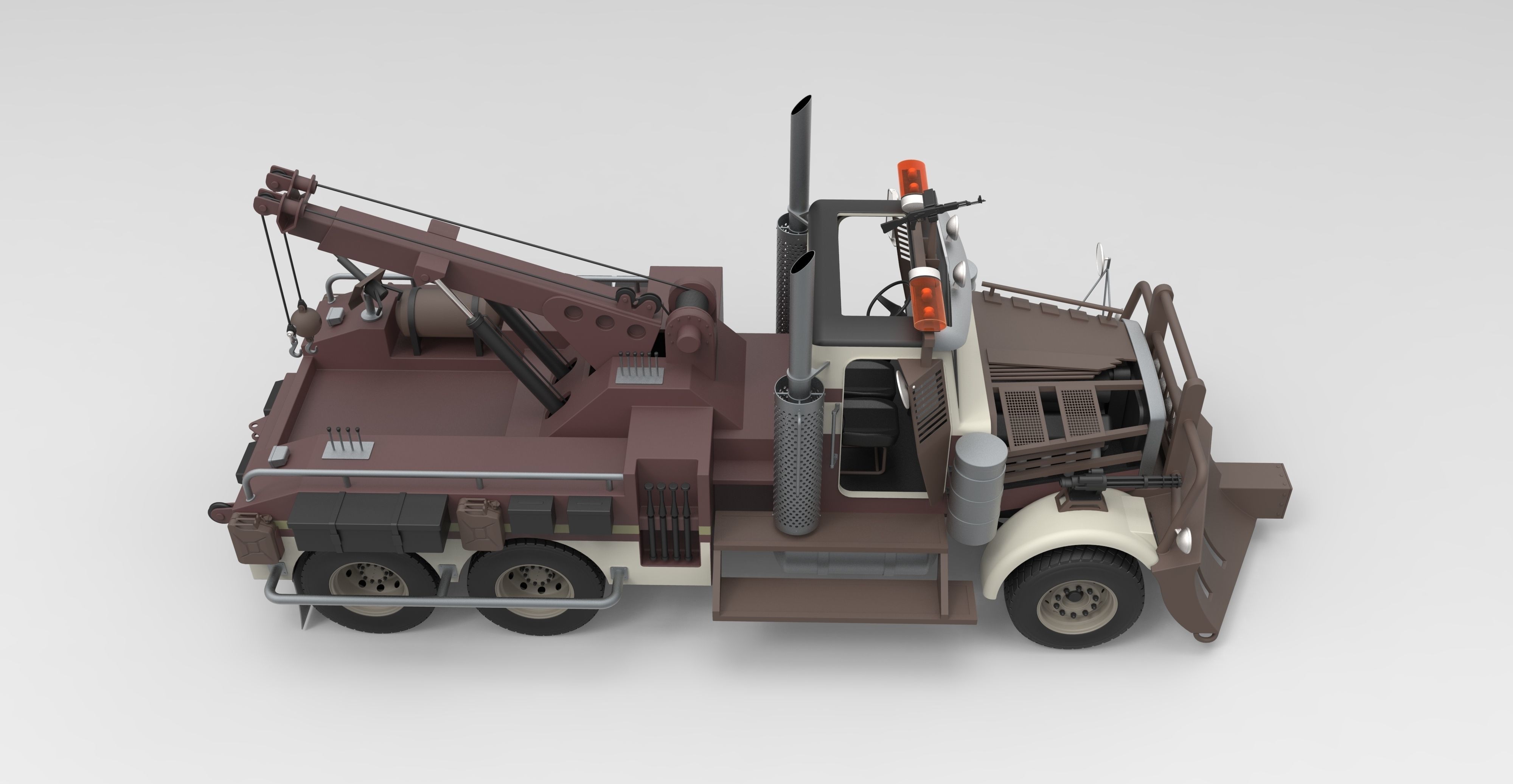 Towtruck from Terminator salvation 3D model_9