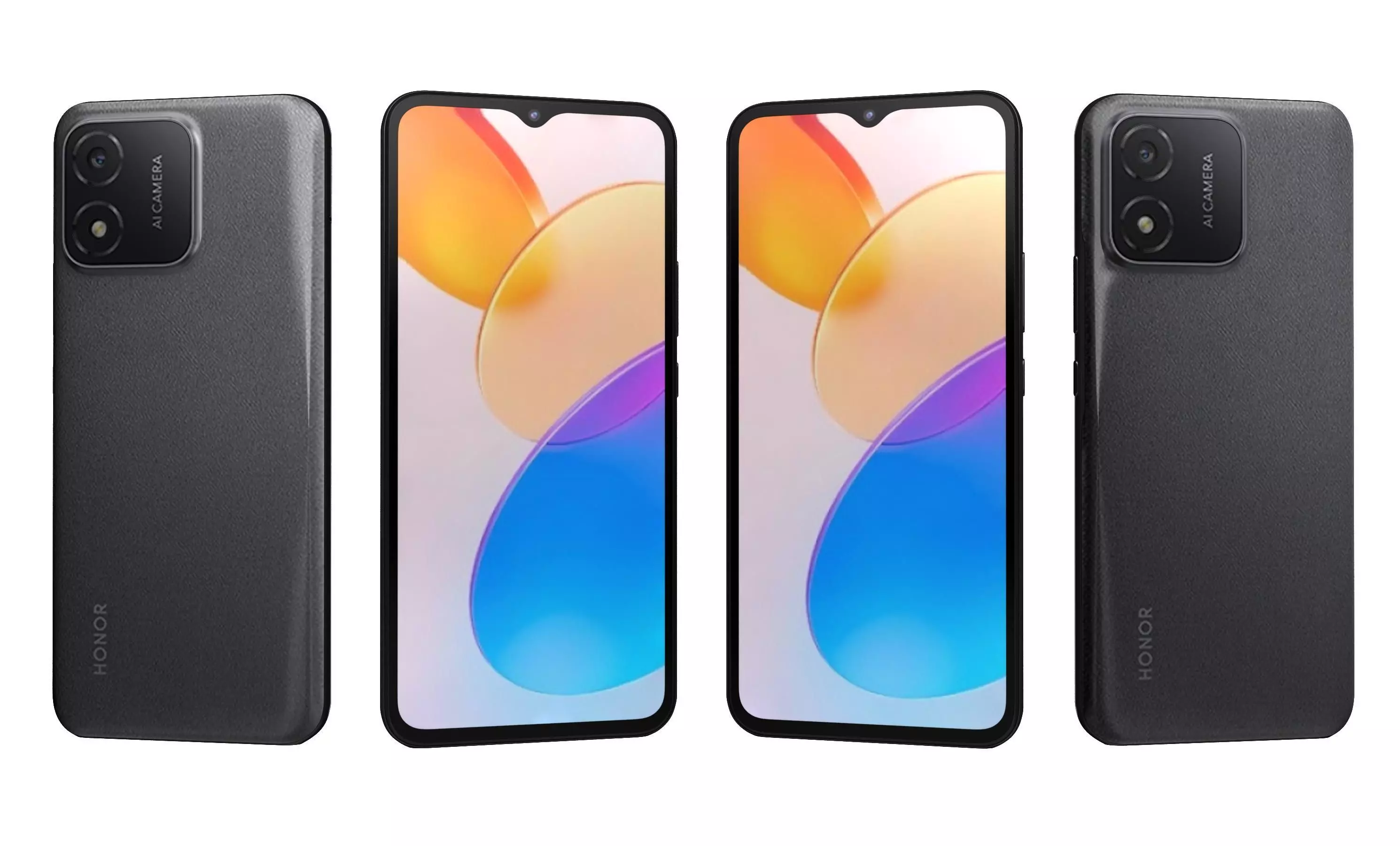 Honor X5 Black High Poly 3D model_30