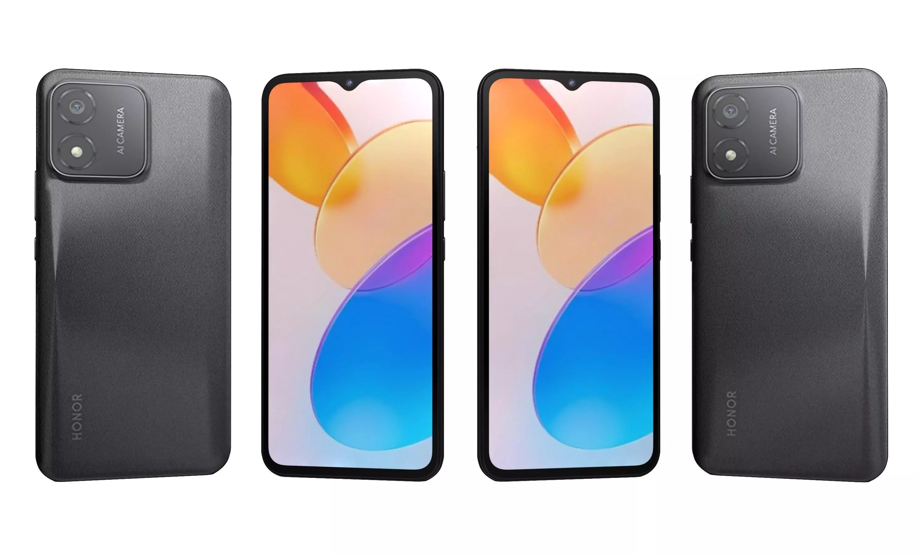 Honor X5 Black High Poly 3D model_0