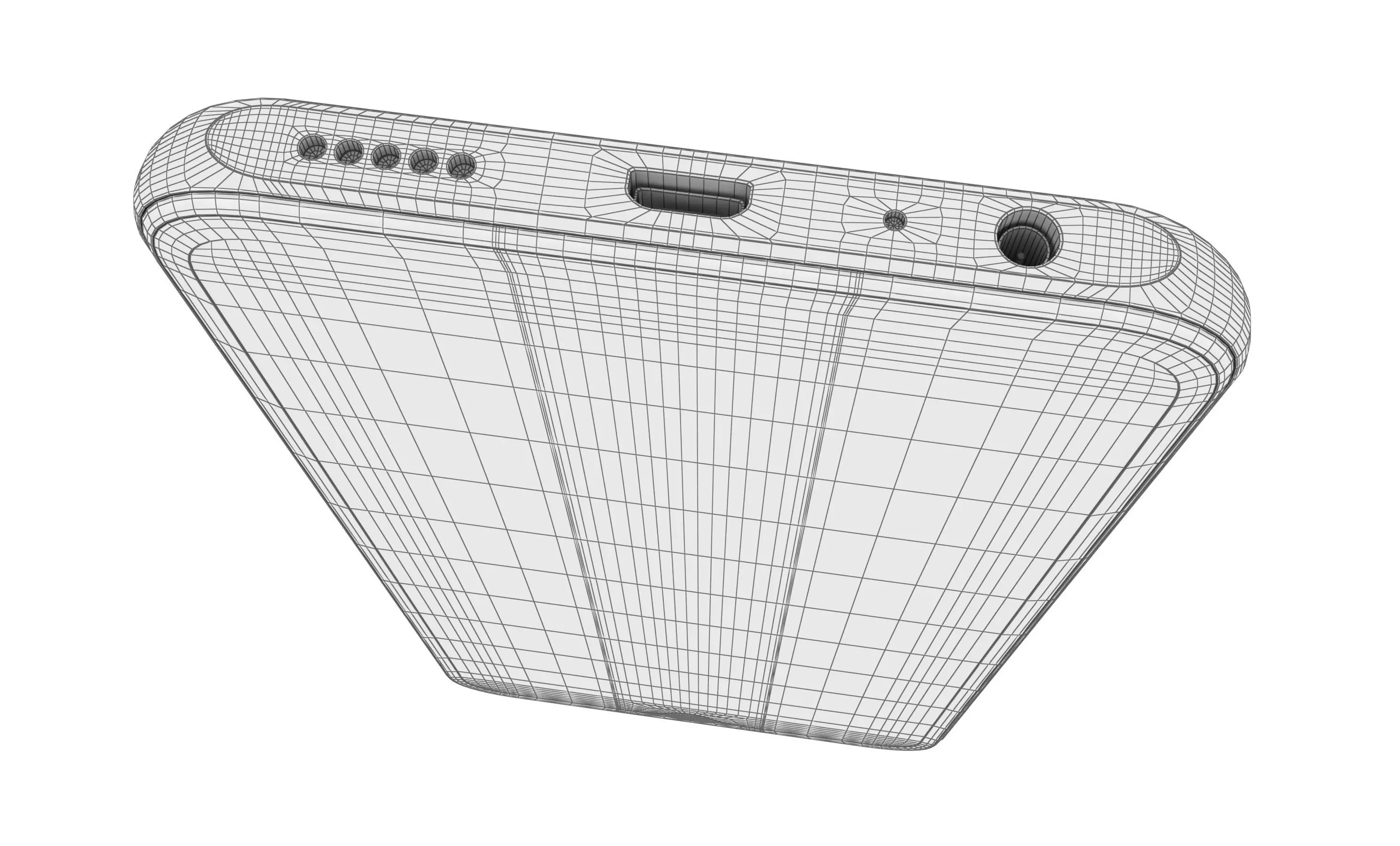 Honor X5 Black High Poly 3D model_16