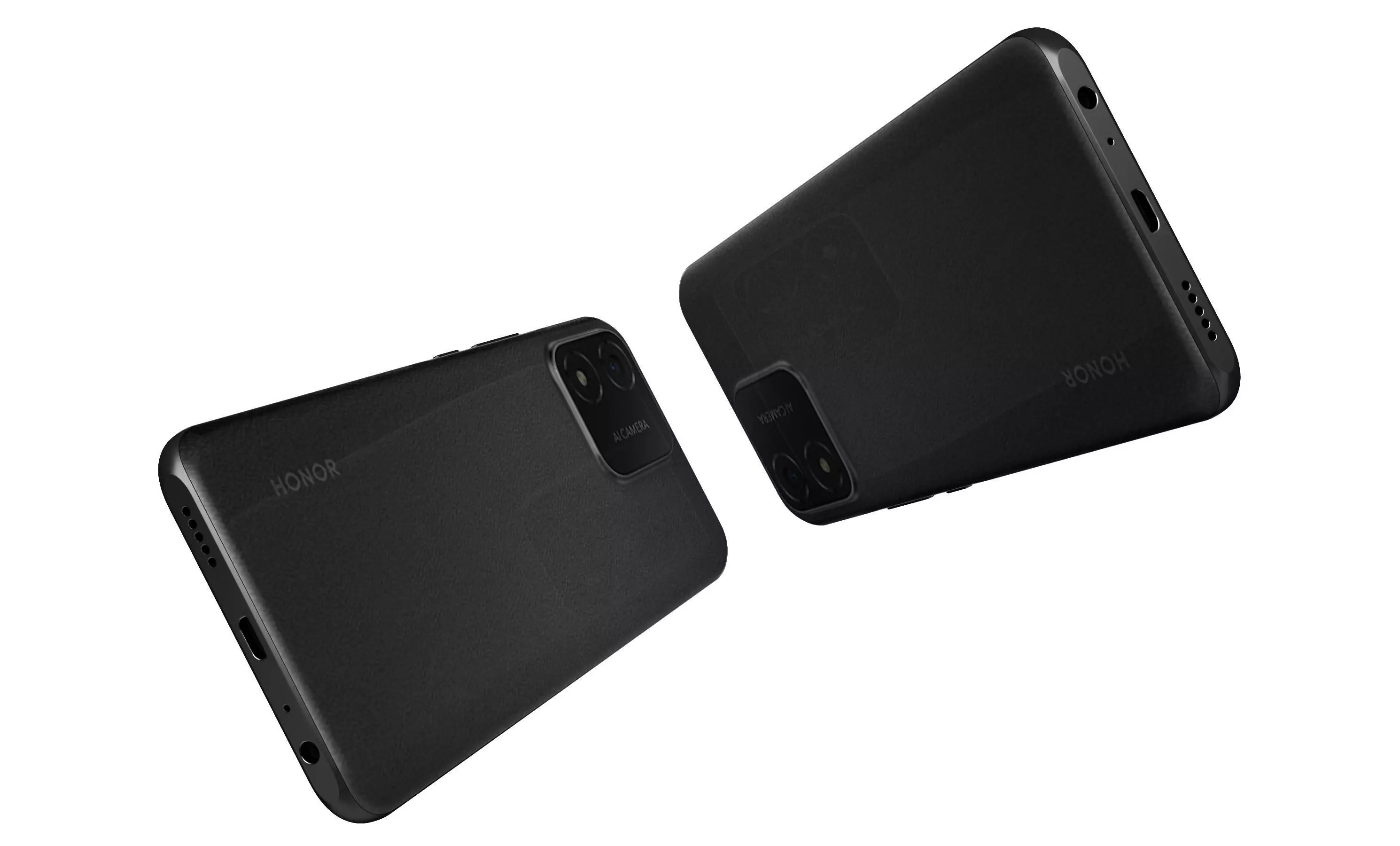 Honor X5 Black High Poly 3D model_6