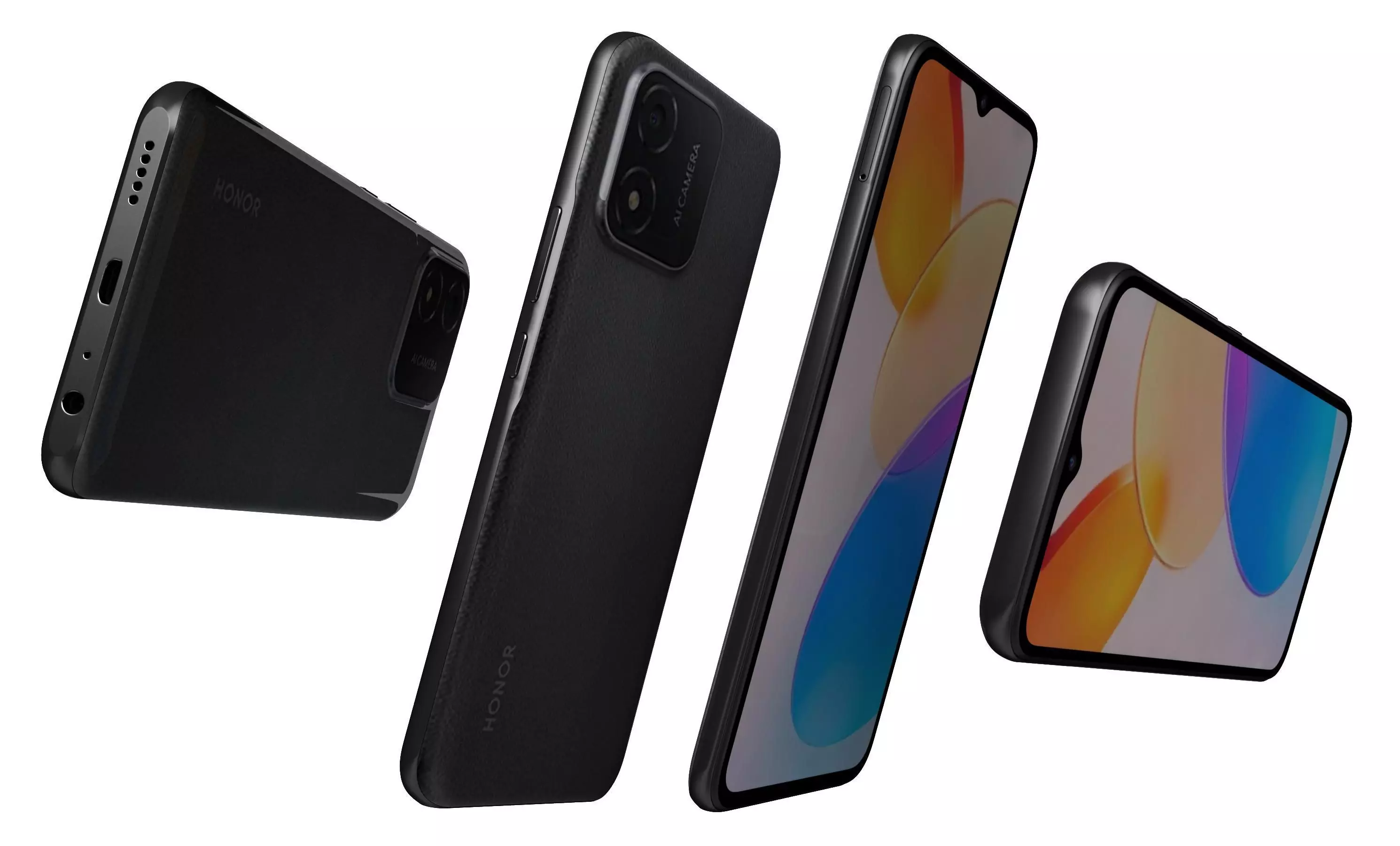 Honor X5 Black High Poly 3D model_5