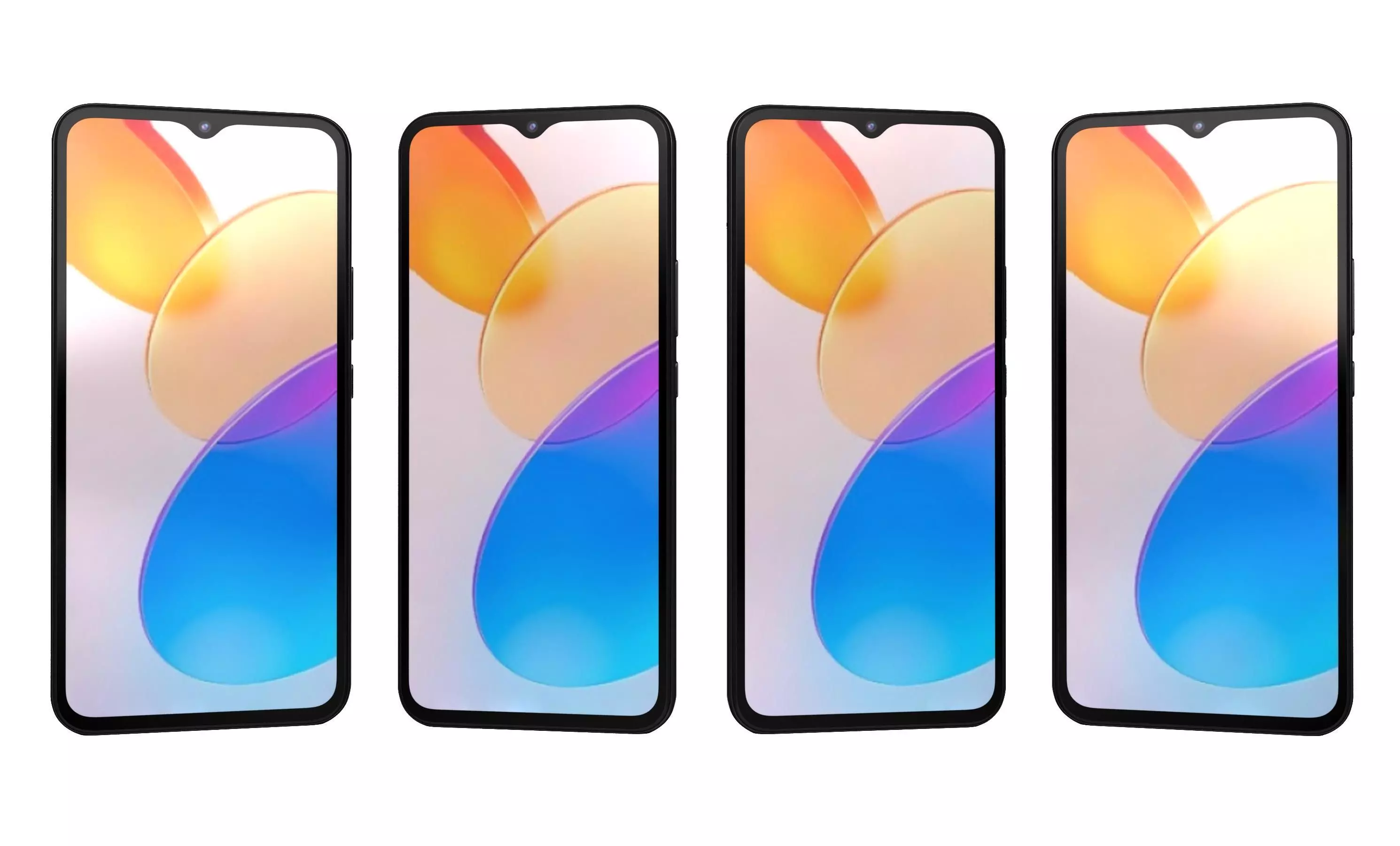 Honor X5 Black High Poly 3D model_11