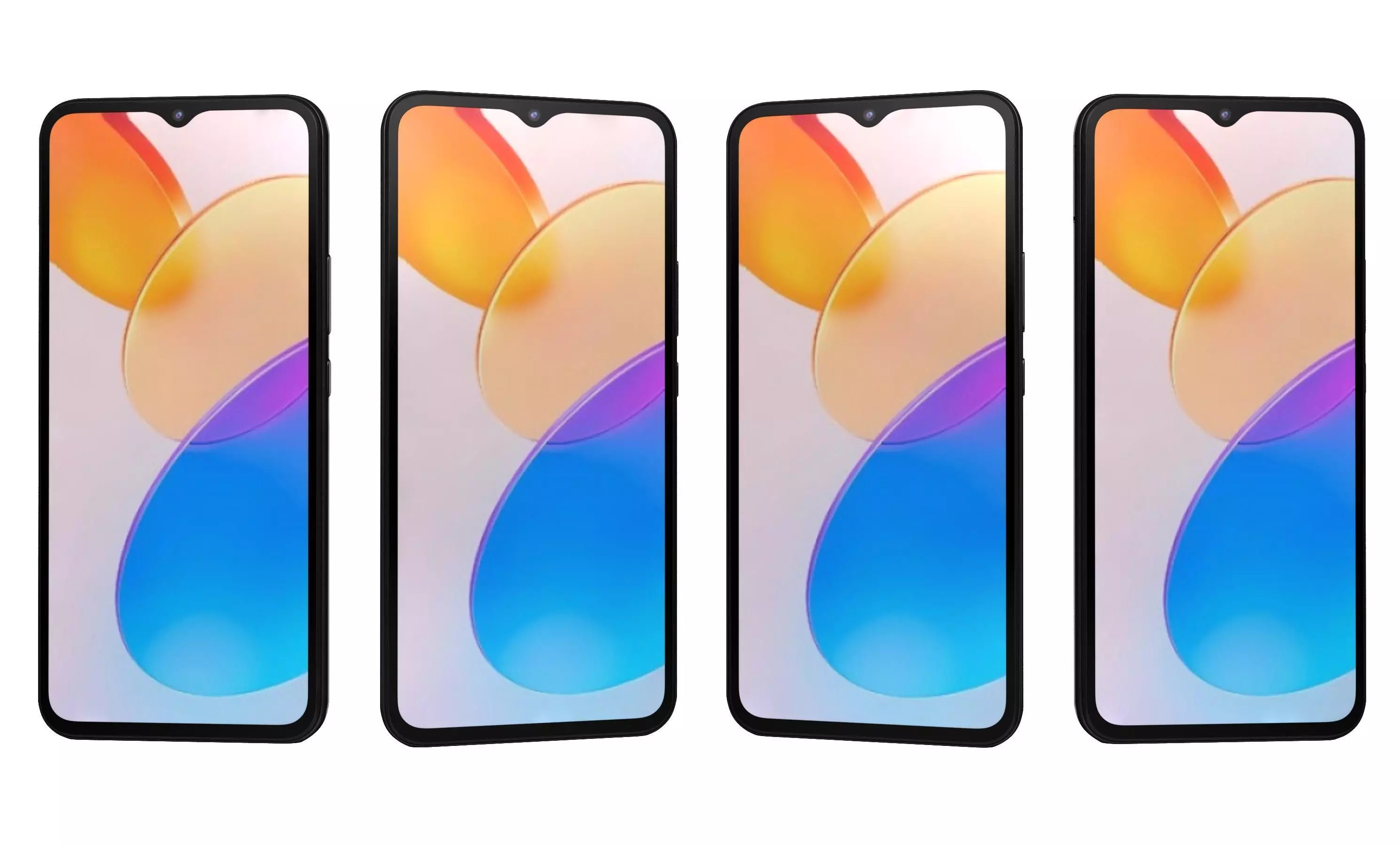 Honor X5 Black High Poly 3D model_28