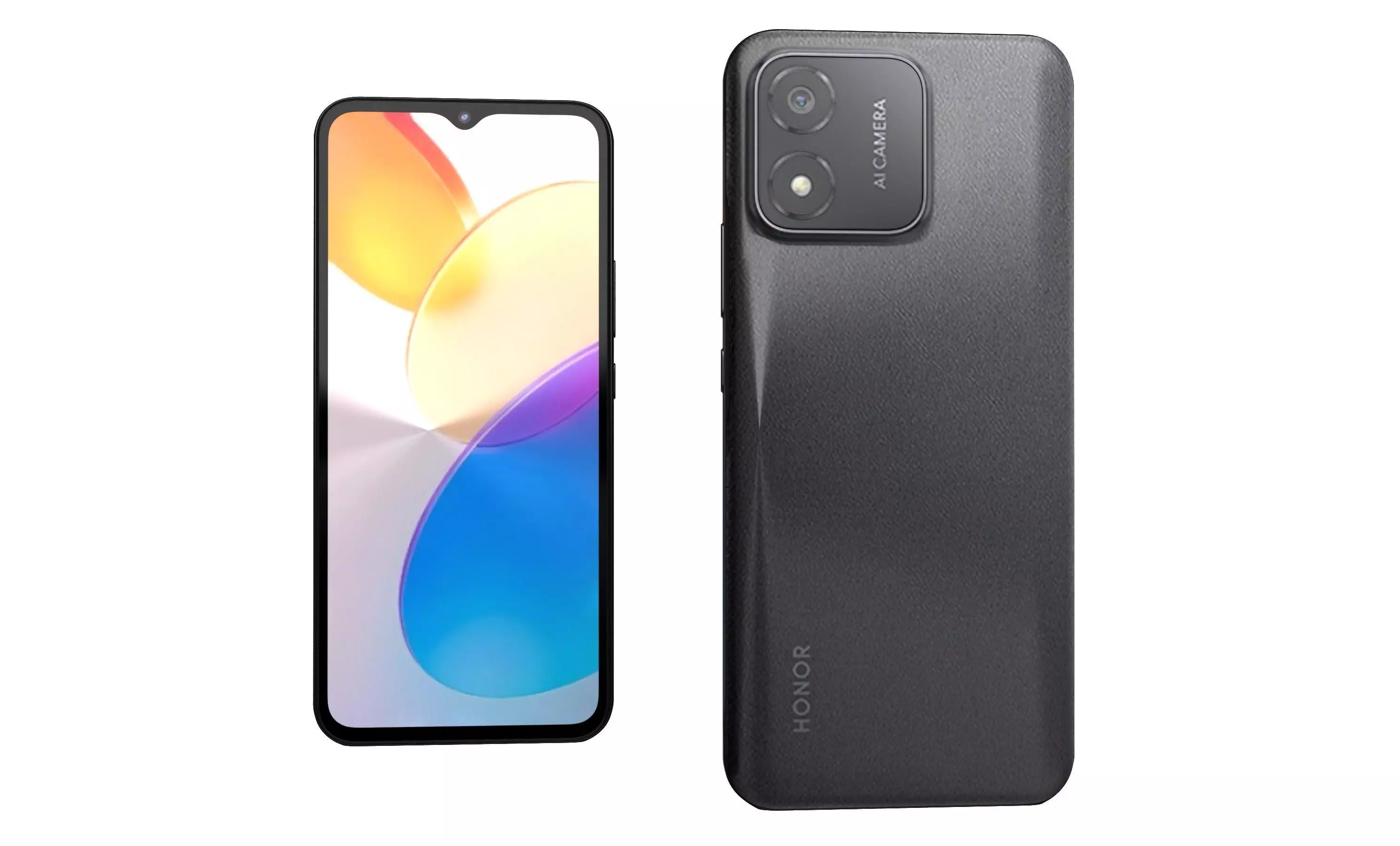 Honor X5 Black High Poly 3D model_1